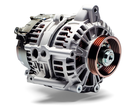 One car generator on a transparent background