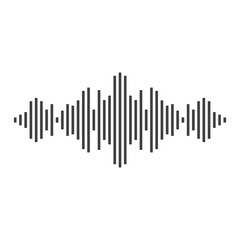 good music sound wave logo illustration