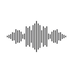 good music sound wave logo illustration