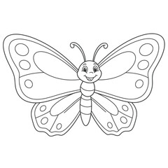 Intricate Butterfly Coloring Page
