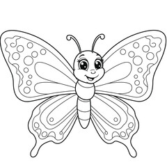 Intricate Butterfly Coloring Page