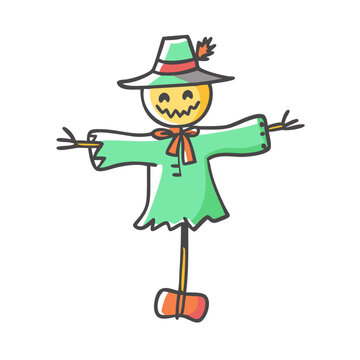recommend clip art: scarecrow icon, scarecrow vector illustration-simple illustration of scarecrow, perfect for scarecrow logos and icons