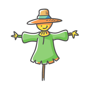 recommend clip art: scarecrow icon, scarecrow vector illustration-simple illustration of scarecrow, perfect for scarecrow logos and icons