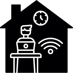 Teleworking icon