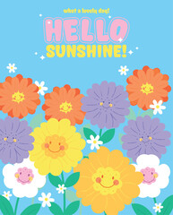 Smiling summer blooms light up the day, filling the air with joy and a burst of sunshine in every petal!