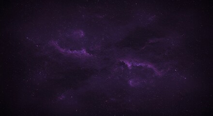 Fototapeta premium Purple Nebula and Starry Night Space Background