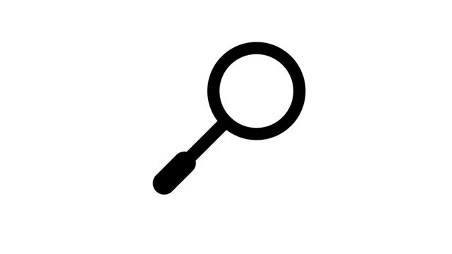 magnifying glass search animation