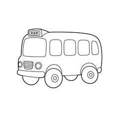 Outline Drawing of a Bus