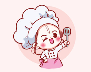 Cute chef girl 