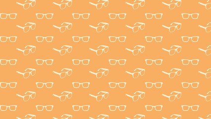 vector seamless pattern with spectacles / glasses