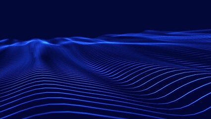 Abstract  background with lines. Big data. Template for presentation design. 3d rendering.	