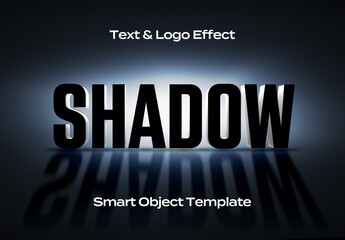 Cinematic Cinema Movie Text Logo Style Effect Mockup Logotype Template Shape