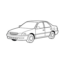 Cute Cartoon Car Illustration