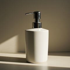 White Liquid Soap Dispenser