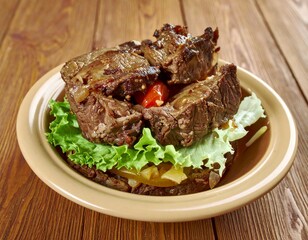 lamb chops with vegetables