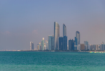 Fototapeta premium Al Markaziyah West and World Trade Center Abu Dhabi Buildings