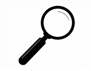 magnifying glass isolated on white