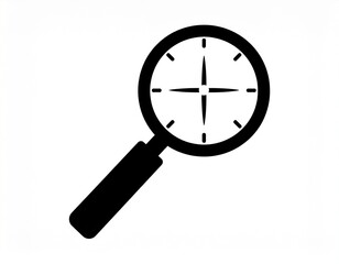 vector illustration of magnifying glass