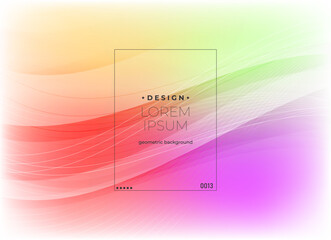 Flat vector. Minimal geometric background. Dynamic shapes composition. Eps10 vector.