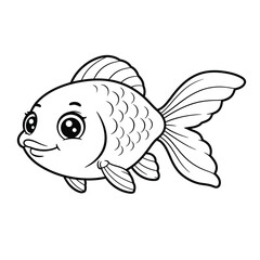 Cute Cartoon Fish Illustration