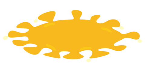 yellow water splash shape for songkran festival background, yellow water ripple flow wave for graphic, illustration eps 10.