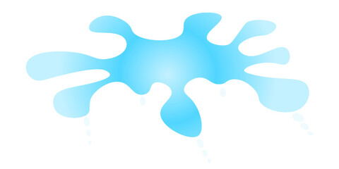 water splash, water wave symbol, water flow ripple for graphics, modern vector.