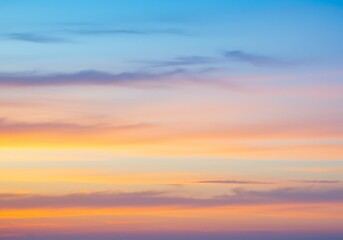 Naklejka premium Vivid Colorful Sunset Sky Abstract Background Photo