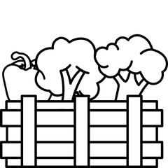 Vegetables on Basket Line