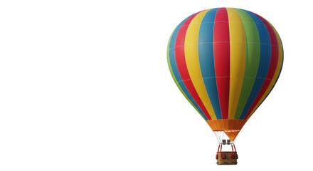 Fototapeta premium Isolated Colorful Hot Air Balloon Adventure