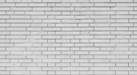Naklejka premium White Brick Wall Background Texture