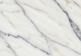 White Marble Texture Background With Gold Veins Photo