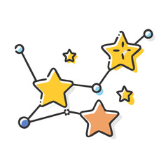 star chart icon, star chart vector illustration-simple illustration of star chart, perfect for star chart logos and icons