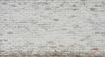 Whitewashed Brick Wall Background Texture