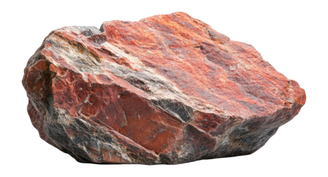PNG Large red rock mineral natural accessories.
