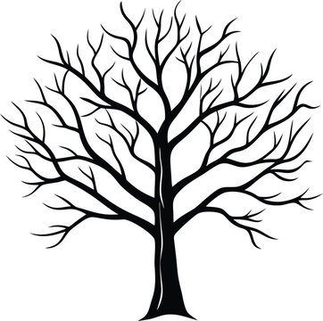 vector tree silhouette