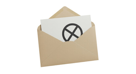 Isolated Envelope with No Symbol Rejection Cancelled Vote