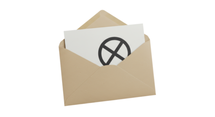 Isolated Envelope with No Symbol Rejection Cancelled Vote