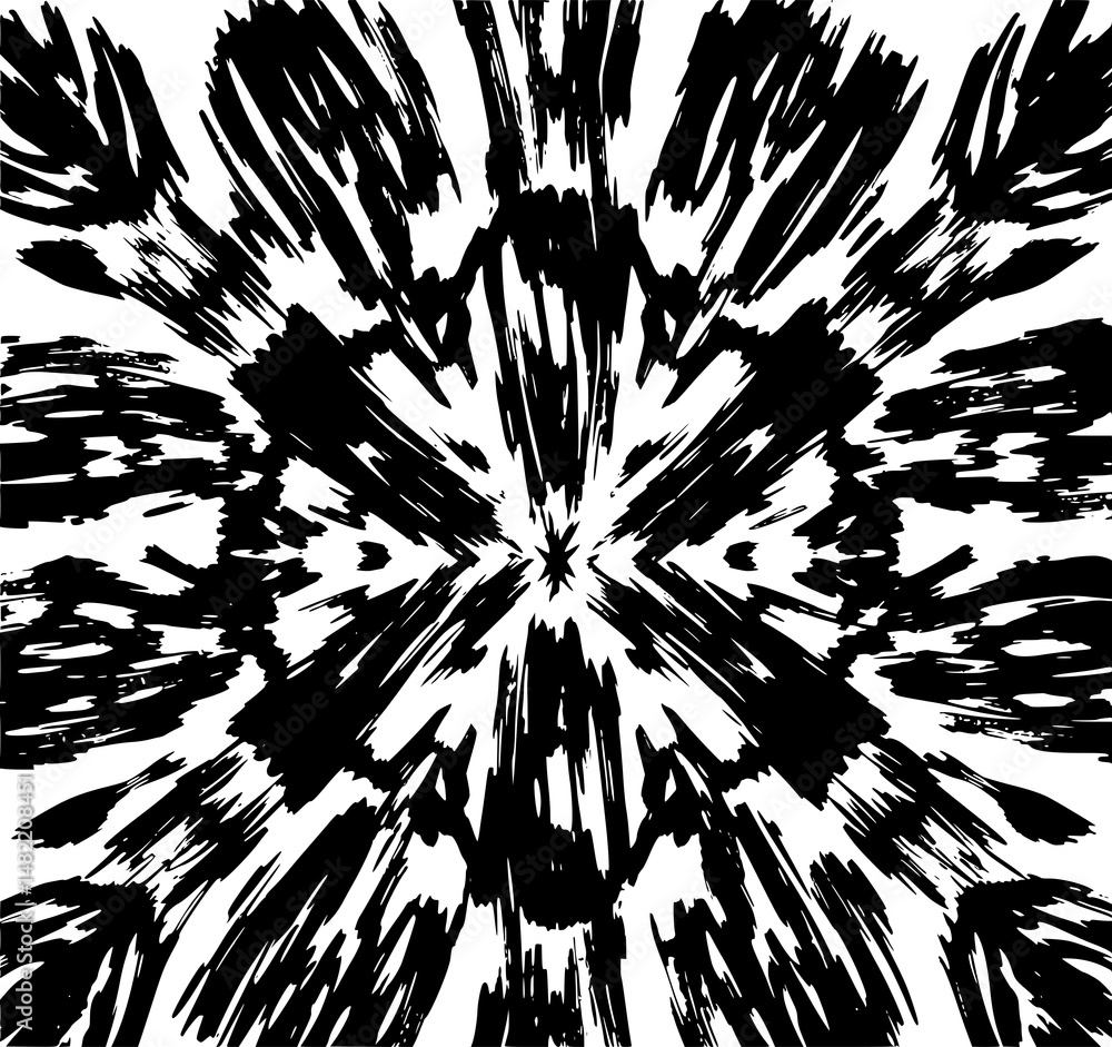 Poster abstract ink pattern: a captivating abstract design, showcasing a bold contrast of black ink against