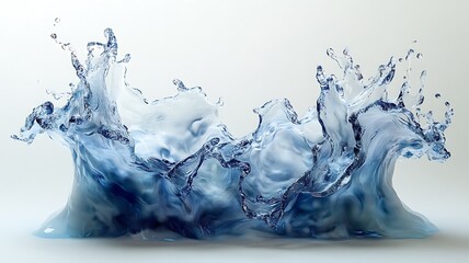 Magnificent and Powerful Splash of Water Frozen in Time and Beautiful Detail