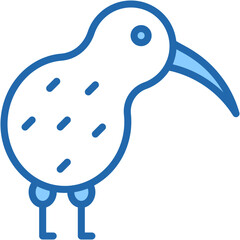 Vector Icon Kiwi, Bird, Fauna, Animal Kingdom, Zoo, Animals