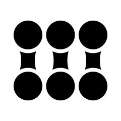 six pack glyph icon