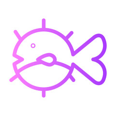 blowfish gradient icon