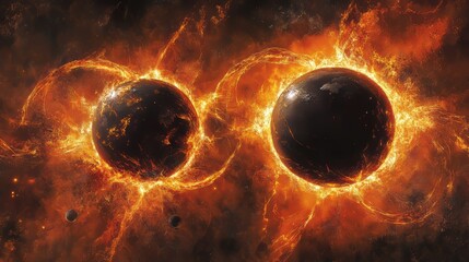 A dramatic cosmic illustration depicts a gigantic gravitationally intense black hole warping the fabric of spacetime while attracting surrounding matter and energy, named Celestial Fabric