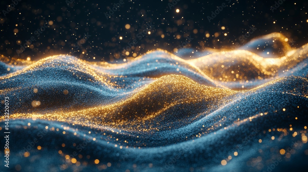 Wall mural generation ai is associated with a designer's source material, specifically a silver and gold textur