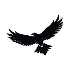 Eagle Soaring Minimalist Vector Art