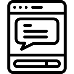 Vector Icon Browser, Chat, Message, Speech Bubble, Communication