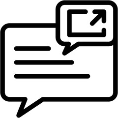 Vector Icon Share, Chat Bubble, Communication, Comment, Speech