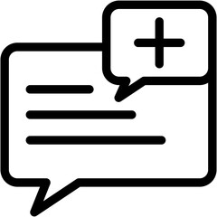 Vector Icon New Message, Plus, Communications, User Interface, Add