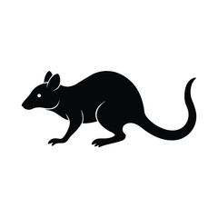 Bettong Hopping Tail Vector Silhouette
