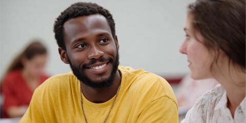 Student engaged in enrollment orientation session for academic year preparation
